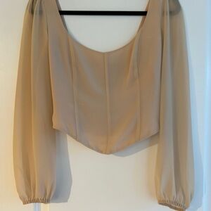 Chic Beige Blouse